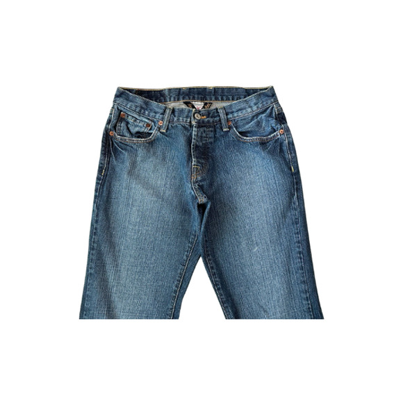 Lucky Brand Jeans Slim Bootleg Distressed Button Fly Regular Denim Blue Men’s 30 - Picture 2 of 11